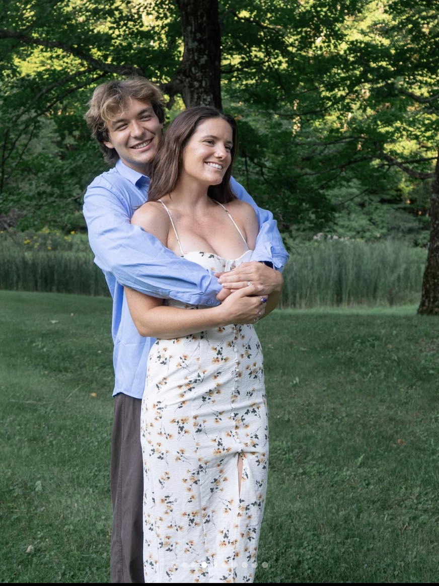 William and Dorrie under a tree